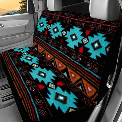 WELLFLYHOM Navajo Aztec Rear Bench Seat Cover 2