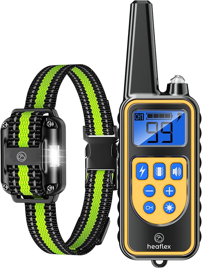 Electric Dog Training Collar with Remote 1640FT IP67 Waterproof 1 Dog