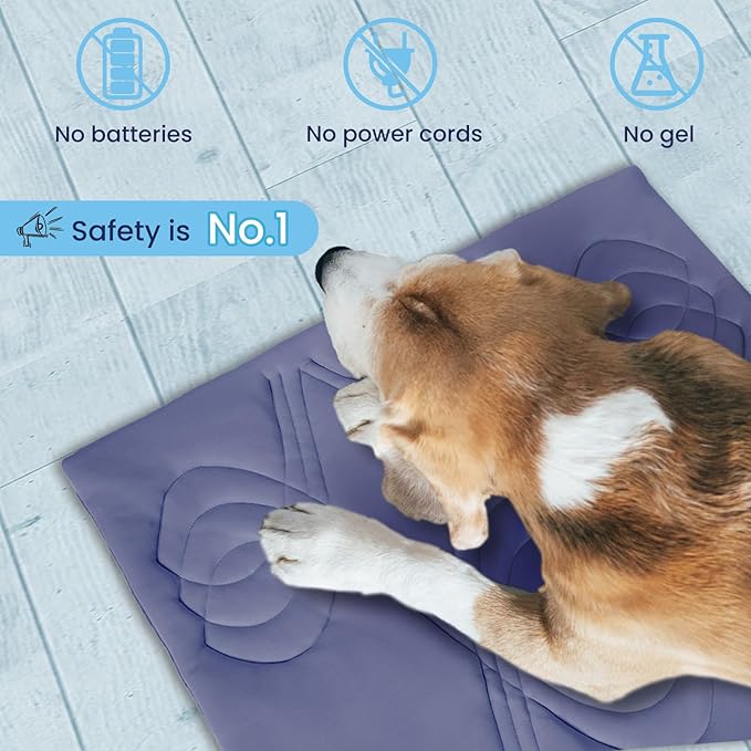 Iced 2.0 Dog Self-Cooling Mat for Small Dog 36" x 23", Pet