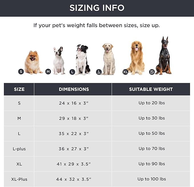 Bedsure Memory Foam Dog Bed for Large Dogs