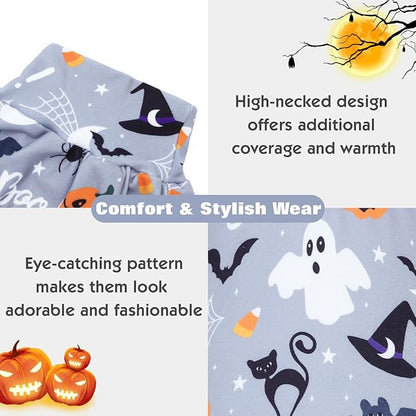 CuteBone Turtleneck Dog Pajamas Pet Clothes Thermal Dralon Onesie Cashmere High-Necked Puppy Pjs Coat GP06S