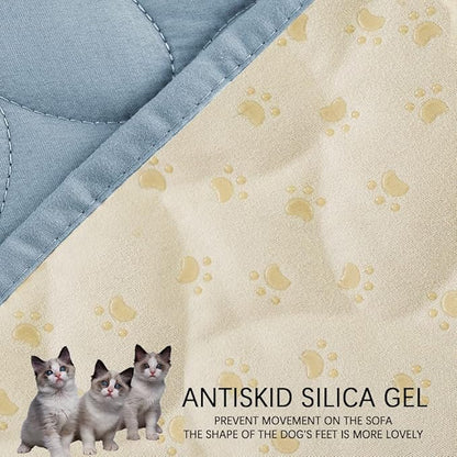 Ameritex Pet Bed Cover Dog Bed Blanket for Sofa and Furniture Waterproof New Pattern Design (30x70 Inch, Light Blue)