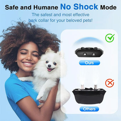 Dog Bark Collar for Small Dogs 5-15lbs. No 7 Adjustable 3 Adjustable
