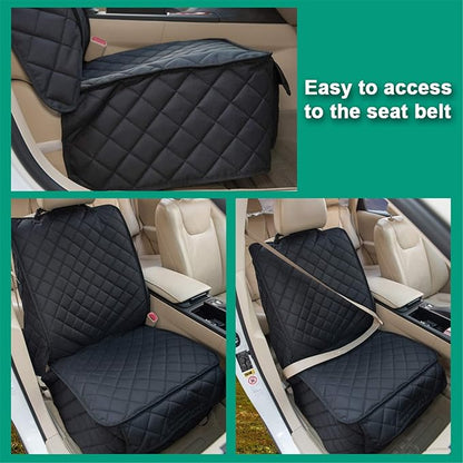 Waterproof Front Seat Cover Dog Car Seat Covers Nonslip and Full Protection with Side Flaps Fits Most Cars
