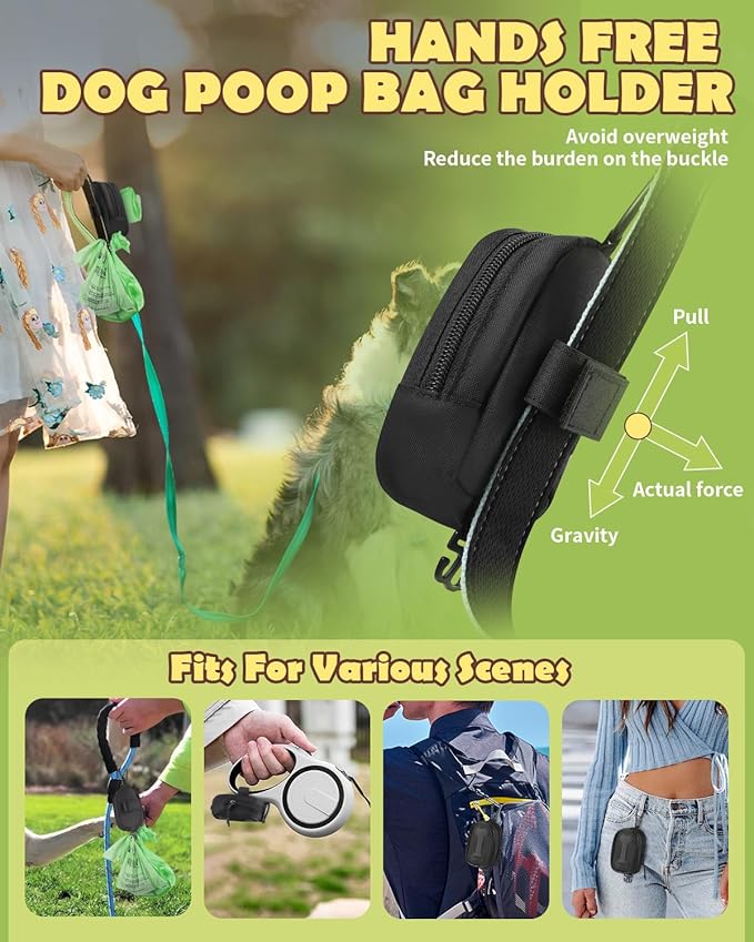 Dog Poop Bag Holder for All Leashes