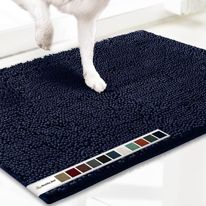 Muddy Mat® AS-SEEN-ON-TV Highly Absorbent Microfiber Dog Door Mat and Pet Rug 28"X18"