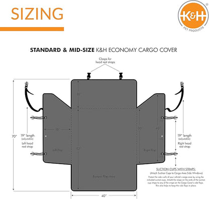K&H Pet Products Economy Cargo Cover Gray 54