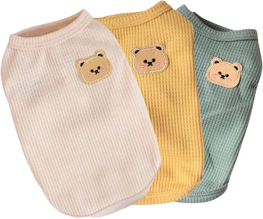 Cotton Dog Shirt Summer Lightweight Pet T-Shirts Soft