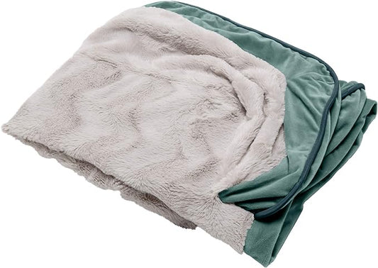 Furhaven Replacement Dog Bed Cover Perfect Comfort Plush & Velvet Waves Sofa-Style