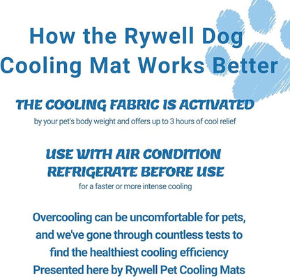 Rywell Upgrade Self-Cooling Mat for Dogs Extra Large 44'' x 32'' -