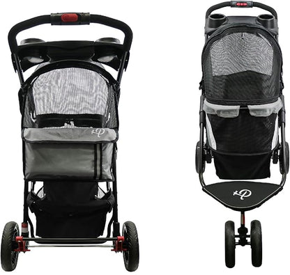 Petique Revolutionary Durable Pet Stroller 55LBS -
