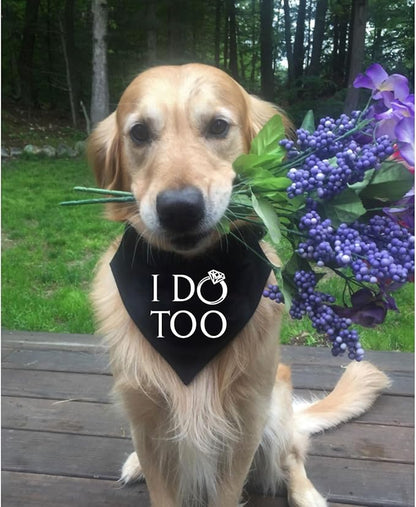 Engagement Gift, My Humans are Getting Married I Do Too Dog Bandana, Engagement Announcement Dog Bandana, Dog Wedding Bandana, Engagement Photo Prop, Pet Scarf, Pet Accessories