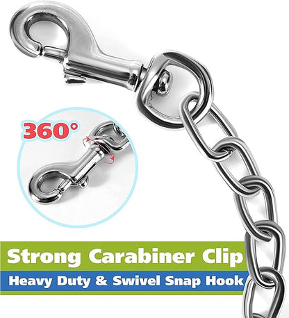 MOZETO Dog Collar Safety Clip (9 inches)