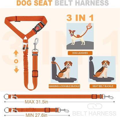 Back Seat Extender for Dogs Hard Bottom