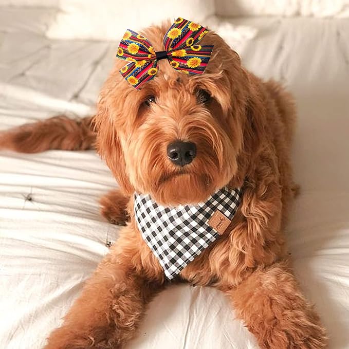 24Pcs/12 Pairs 4" Big Dog Hair Bows