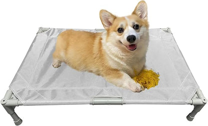 Love&go Elevated Dog Bed with Metal Frame (Medium-29.9x19.5x5.5 inch,