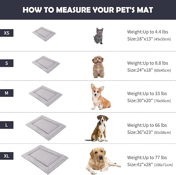 IEUUMLER Dog Bed FC014 (Gray, M(30"*20"))