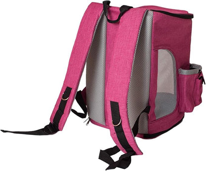 Armarkat Model PC301P Pets Backpack Pet Carrier in Pink and Gray Combo, Small/Medium