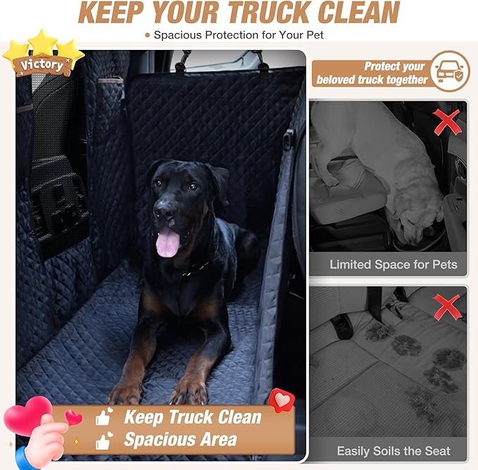 Lekereise Truck Dog Seat Cover Back Seat