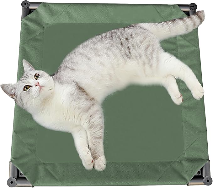 Love&go Elevated Dog Bed with Metal Frame Small-18.5x18.5x5.5 inch)