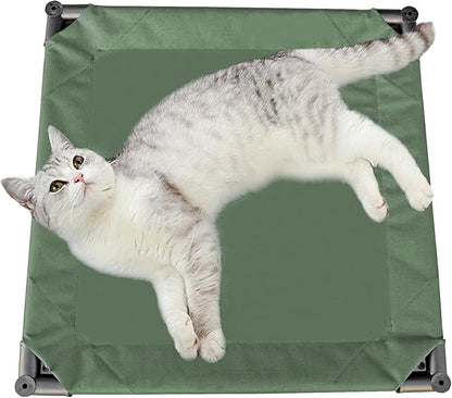 Love&go Elevated Dog Bed with Metal Frame Small-18.5x18.5x5.5 inch)