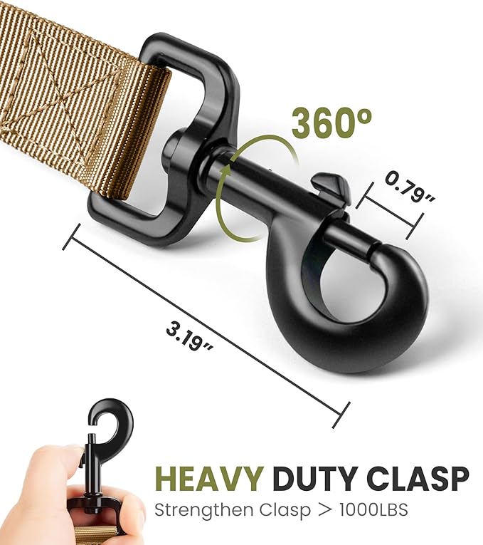 OutdoorMaster Bungee Dog Leash 2 Padded 6 FT