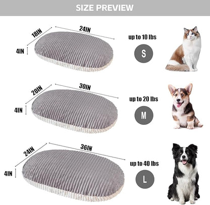 Patas Lague Reversible Orthopedic Dog Bed for Medium Dogs 30''x20''