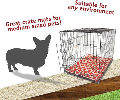 36" Links Red Crate Dog Bed Mat By Majestic Pet Products