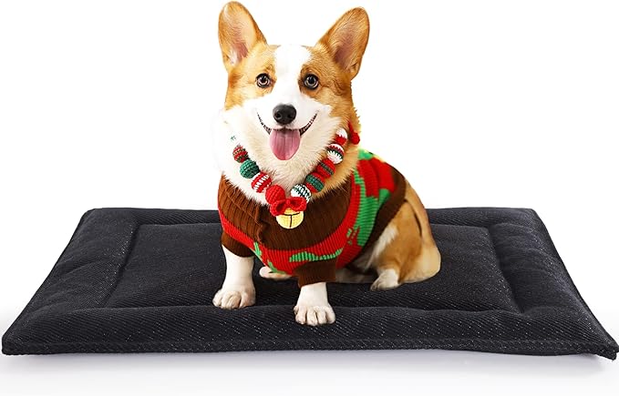 HOMBYS Chew Proof Dog Crate Pad for Small and Medium Dog Pad,18x29 in