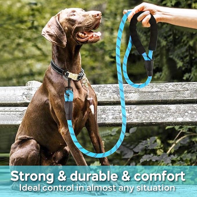 COOYOO Dog Leash 5/6 FT with Comfortable Padded
