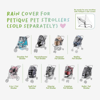 PETIQUE Rain Cover Pet Strollers ONLY
