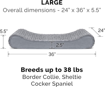 Furhaven Orthopedic Dog Bed for Large/Medium Dogs w/ Removable Washable Cover 38 lbs