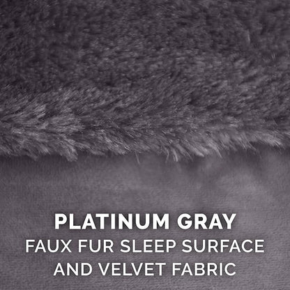 Furhaven Memory Foam Dog Bed for Large/Medium Dogs w/ Removable Bolsters & Washable Cover 55 lbs