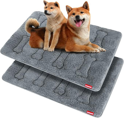 Dog Bed Crate Mat(36" X 23") 2 Pack