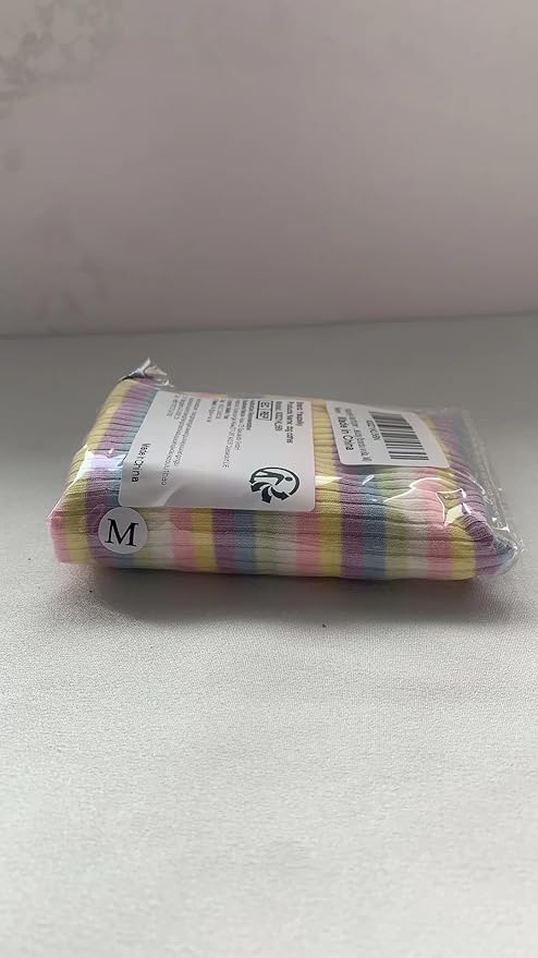 Small Medium Dog Clothes Rainbow Striped Dog Shirts Stretchable Long Sleeve Cat T-Shirt Pet Outfits for Chihuahua Yorkie Teddy (Purple Edge