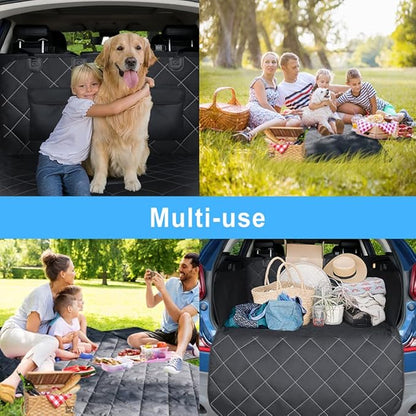 RBSC Home Dog Car Back Seat Cover 40 Inches Waterproof Cargo Liner for Dogs Heavy Duty and Nonslip Cargo Cover for Trucks