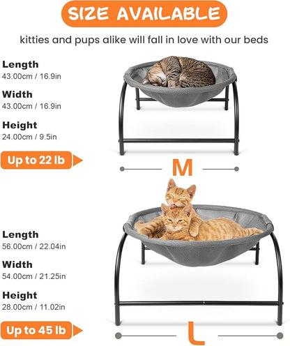 Cat Bed [Large Size] Dog Bed Pet Hammock Bed Free-Standing Cat Sleeping Cat Supplies Pet Supplies Whole Wash Stable Structure Detachable Excellent Breathability Easy Assembly