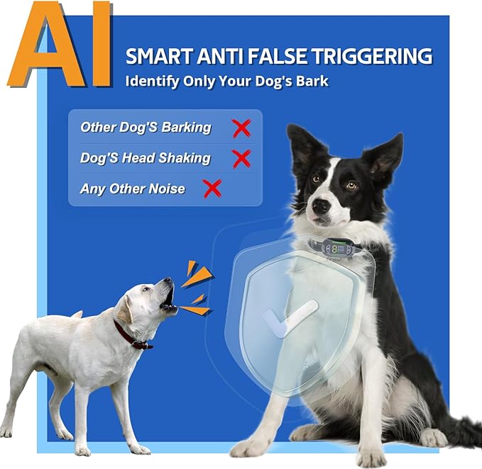 Dog Bark Collar IP67 Waterproof 4 Modes: 5 Sensitivity