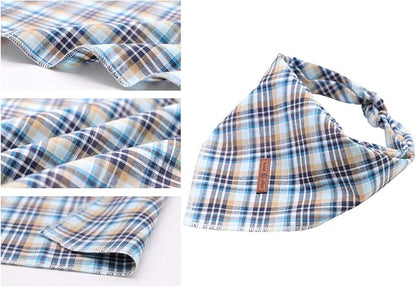 Lionet Paws Dog Bandana Washable Cotton Handkerchief Scarf