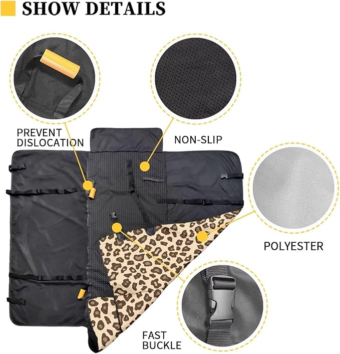 AFPANQZ Leopard Dachshund Car Dog Cat Seat Cover