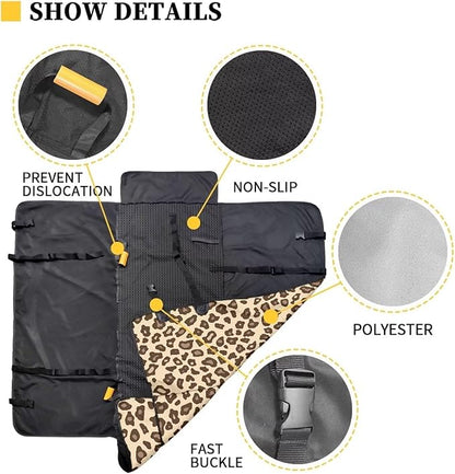 AFPANQZ Leopard Dachshund Car Dog Cat Seat Cover