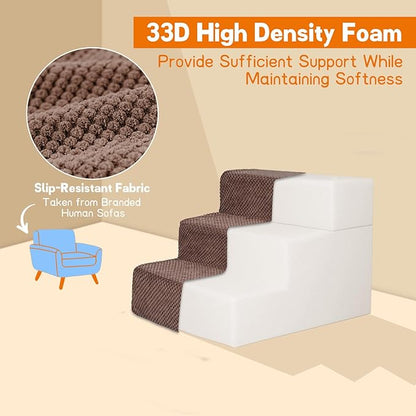 Supet Dog Stairs for Small Medium Large Dogs to Get on Bed