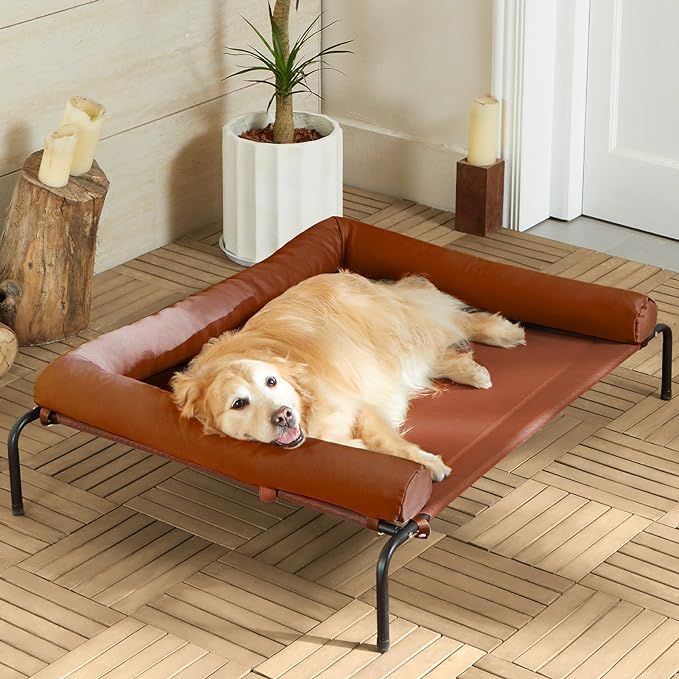 RRPETHOME Large Elevated Cooling Dog Bed
