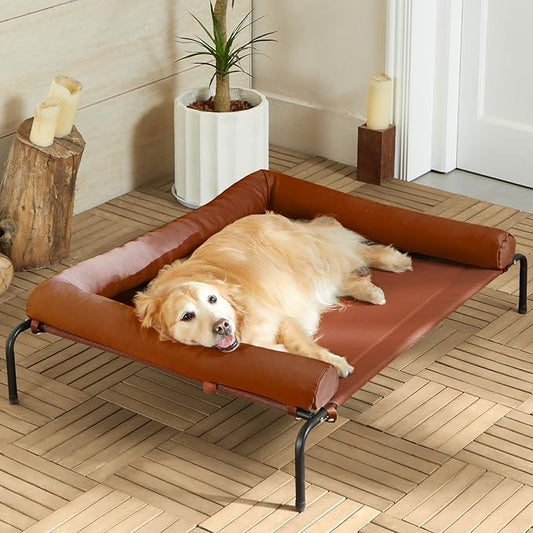 RRPETHOME Large Elevated Cooling Dog Bed