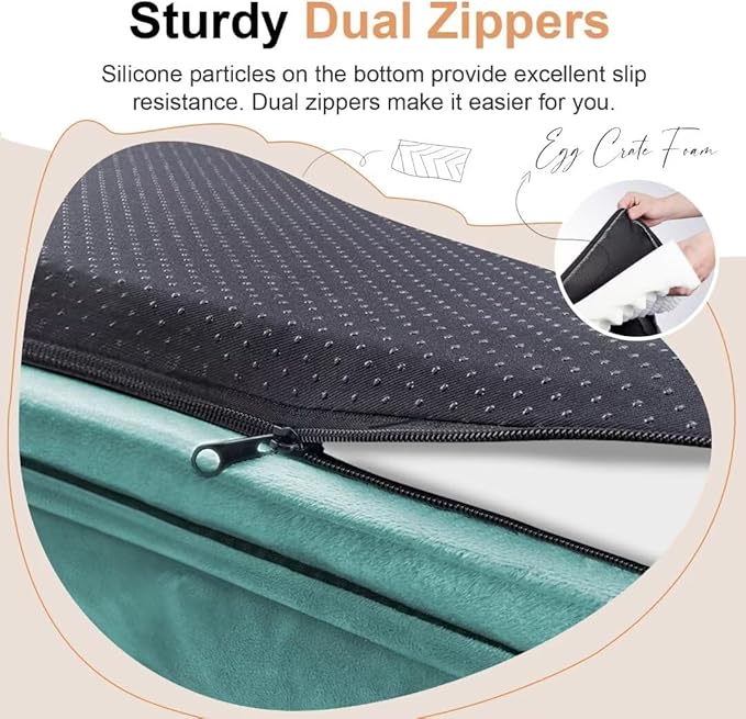 Large Dog Bed Orthopedic Washable: Beds Bolster XL Bed Medium Large Dogs Egg Crate Foam Couch Sofa Waterproof with Removable Cover