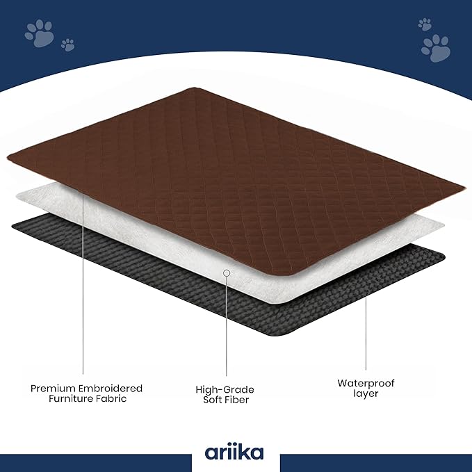 ariika Waterproof Dog Sofa Mat - Durable, Scratch-Resistant - Eco-Friendly Polyester & Cotton Mix, Odor-Free, Ideal for All Breeds - Dog Bed Protector for Sofa, Couch, Floor, Car Seats and Bed