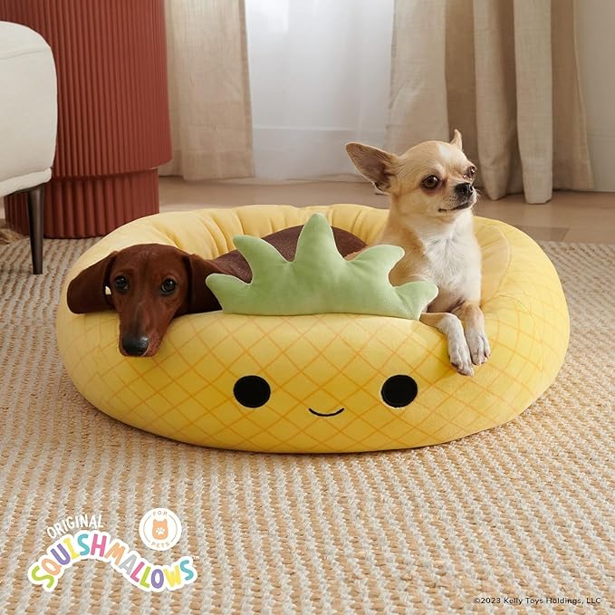 Squishmallows 24-Inch Maui Pineapple Pet Bed