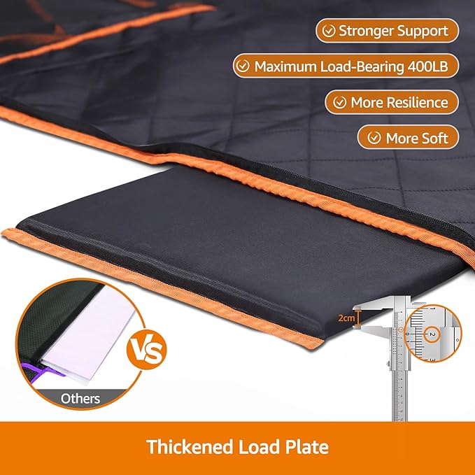 iBuddy Dog Back Seat Extender Hard Bottom Dog 400LB Protect