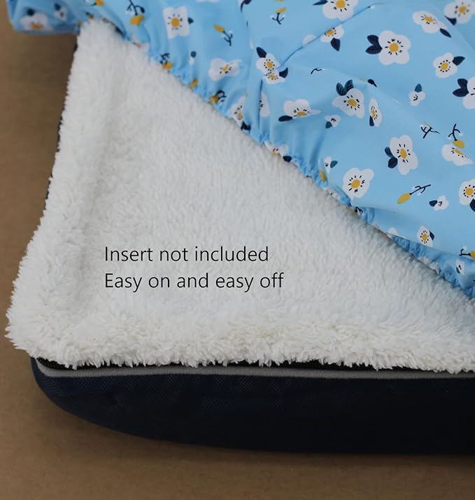 Waterproof Dog Bed Cover Blue 44 x 35 Inch