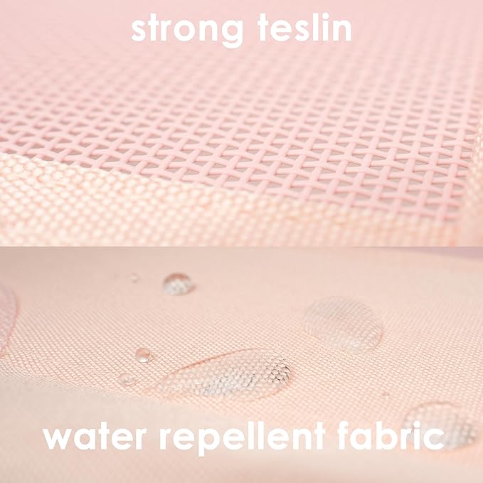 Small Elevated Dog Bed Outdoor Waterproof Use,Pink,24 * 18 * 7 inches